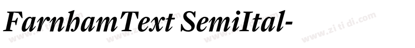FarnhamText SemiItal字体转换